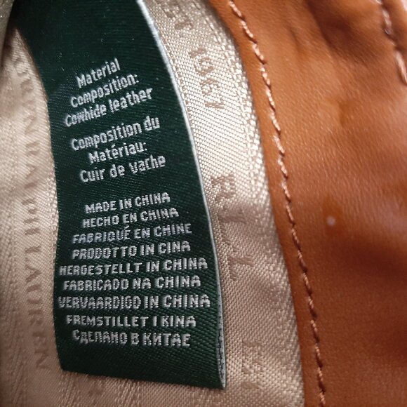 Ralph Lauren Vermillion Red Chiswell Leather Zip Clutch Organizer Wallet - Picture 6 of 9